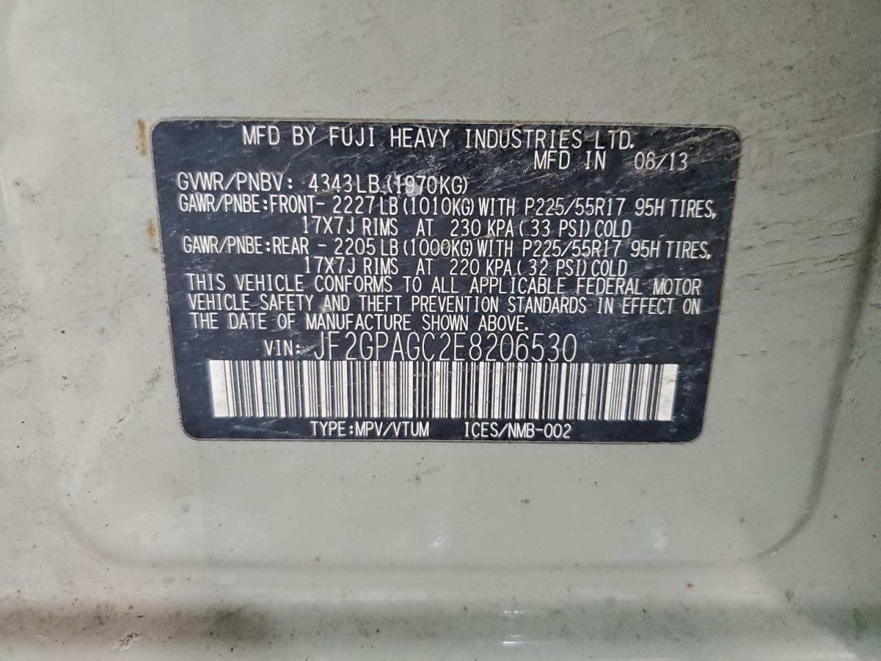 2014 SUBARU XV CROSSTREK 2.0 LIMITED photo 14