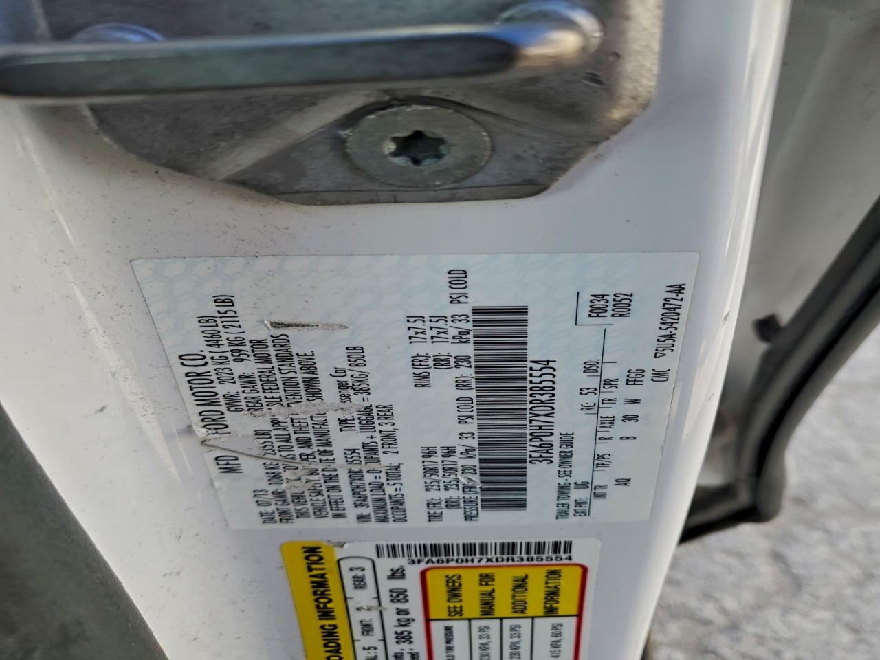 2013 FORD FUSION SE photo 12