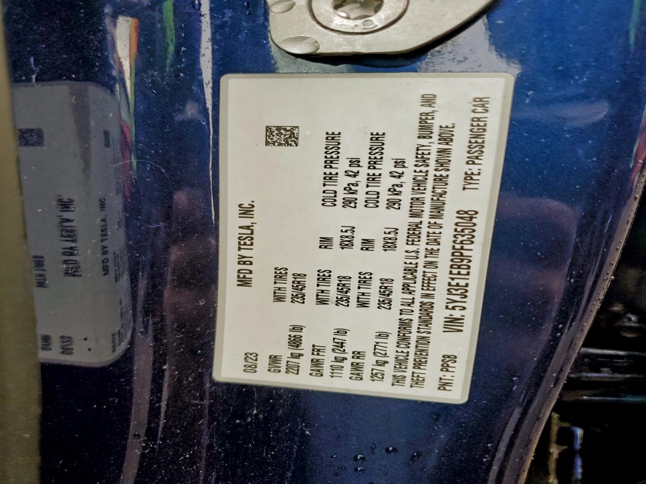 2023 TESLA MODEL 3 photo 13