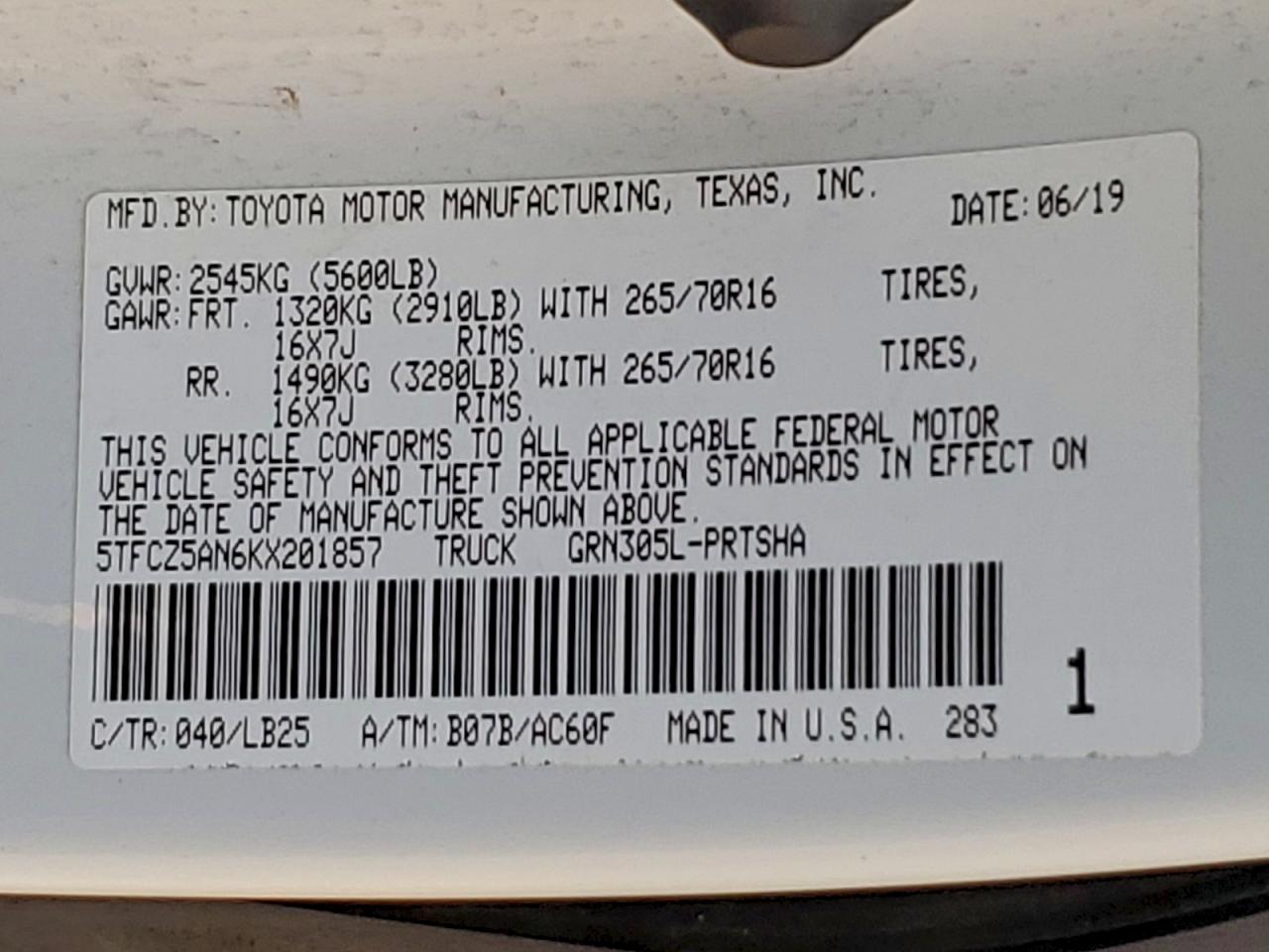 2019 TOYOTA TACOMA DOUBLE CAB photo 13