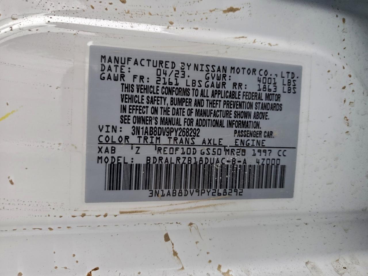 2023 NISSAN SENTRA SR photo 12
