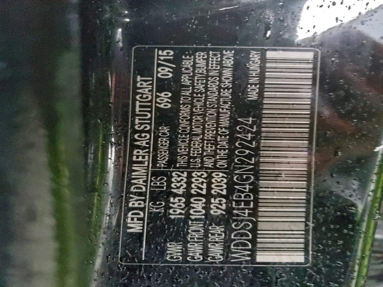 2016 MERCEDES-BENZ CLA 250 photo 12