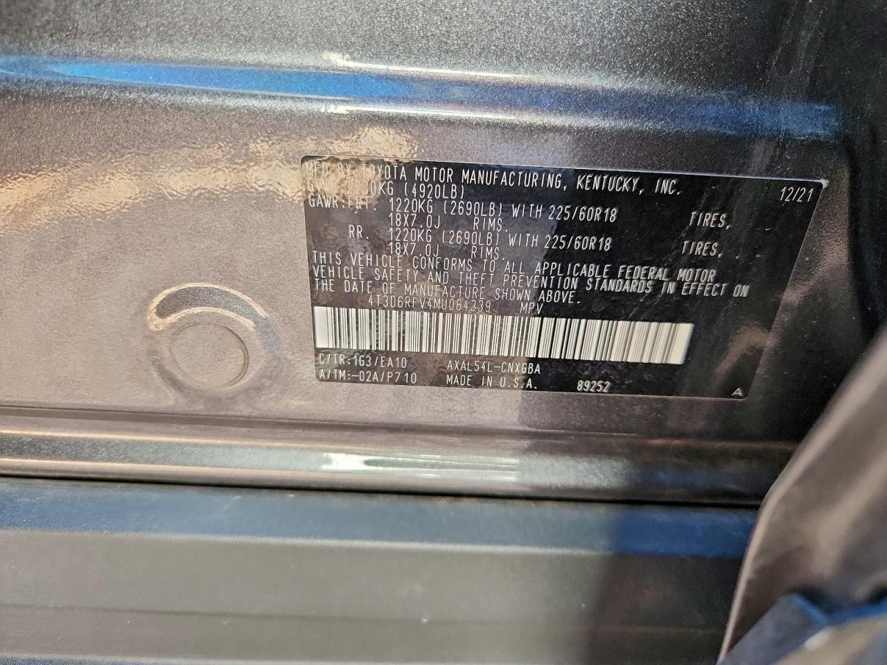 2021 TOYOTA RAV4 LIMITED photo 13