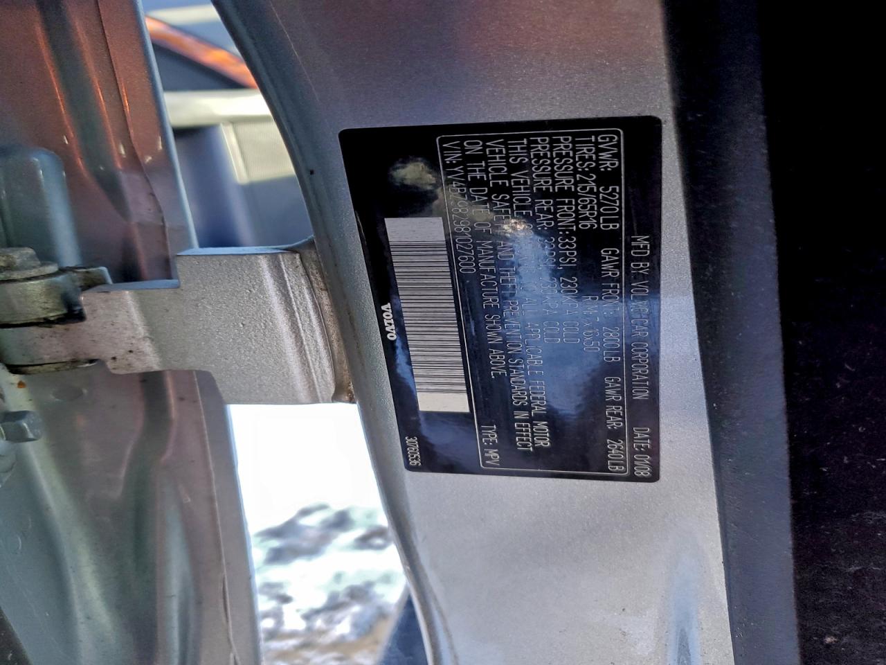 2008 VOLVO XC70 photo 13