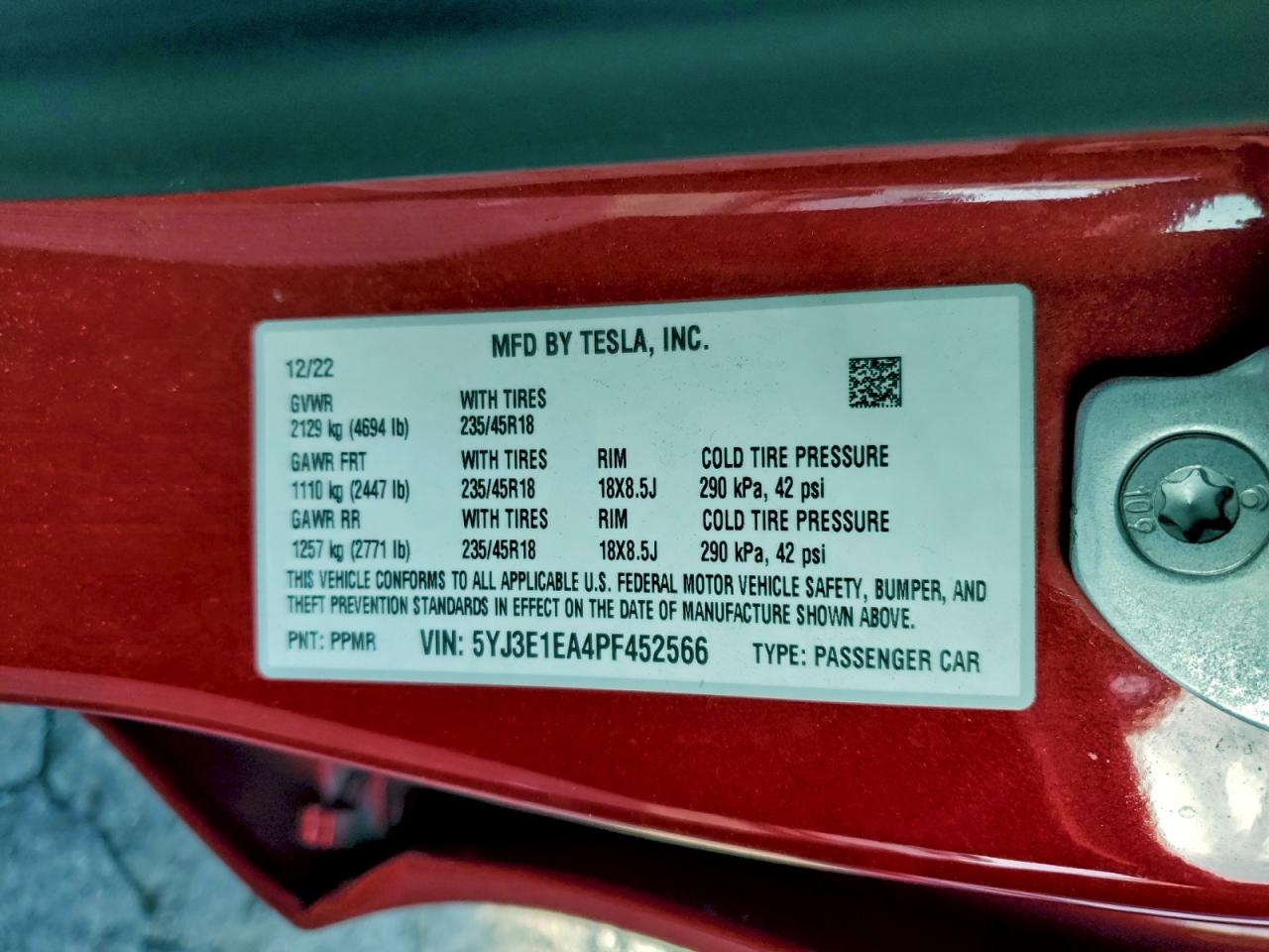 2023 TESLA MODEL 3 photo 13