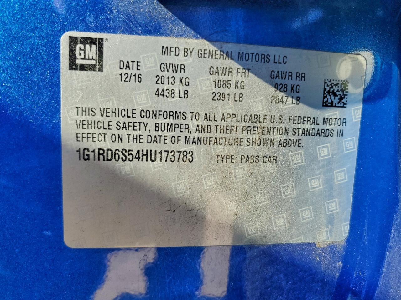 2017 CHEVROLET VOLT PREMIER photo 12
