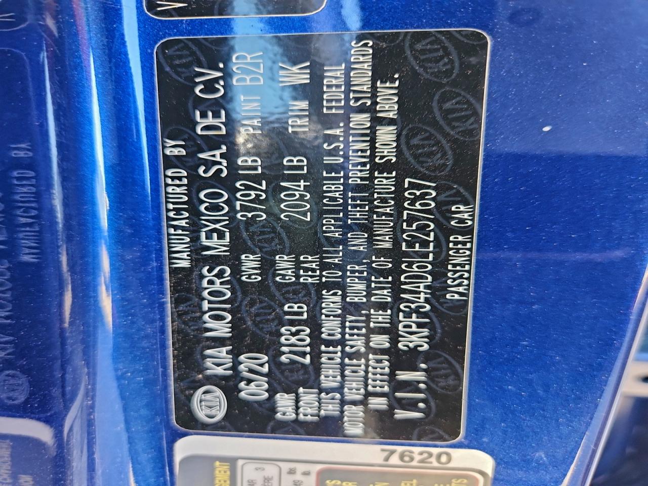 2020 KIA FORTE GT LINE photo 12