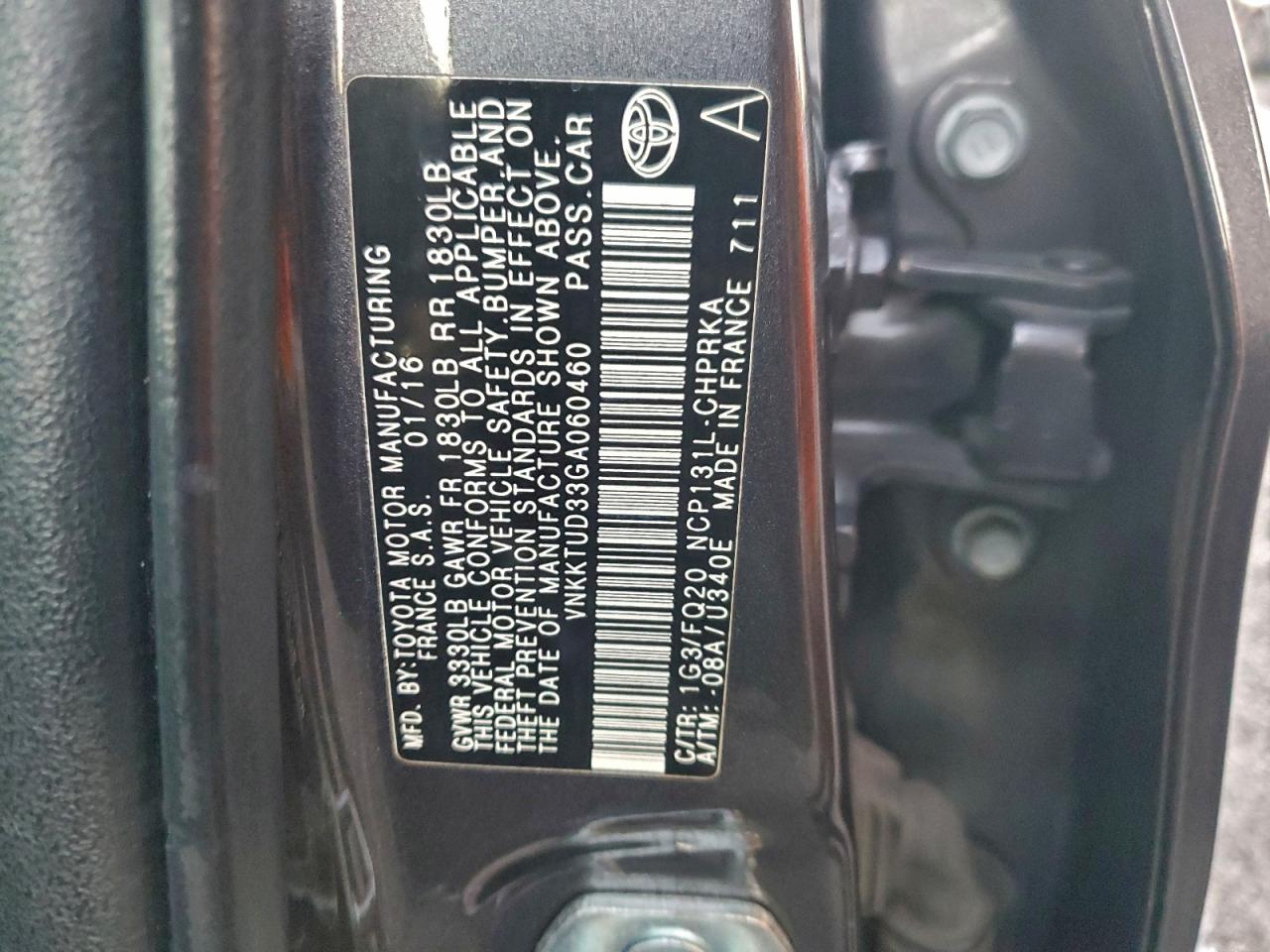 2016 TOYOTA YARIS L photo 12