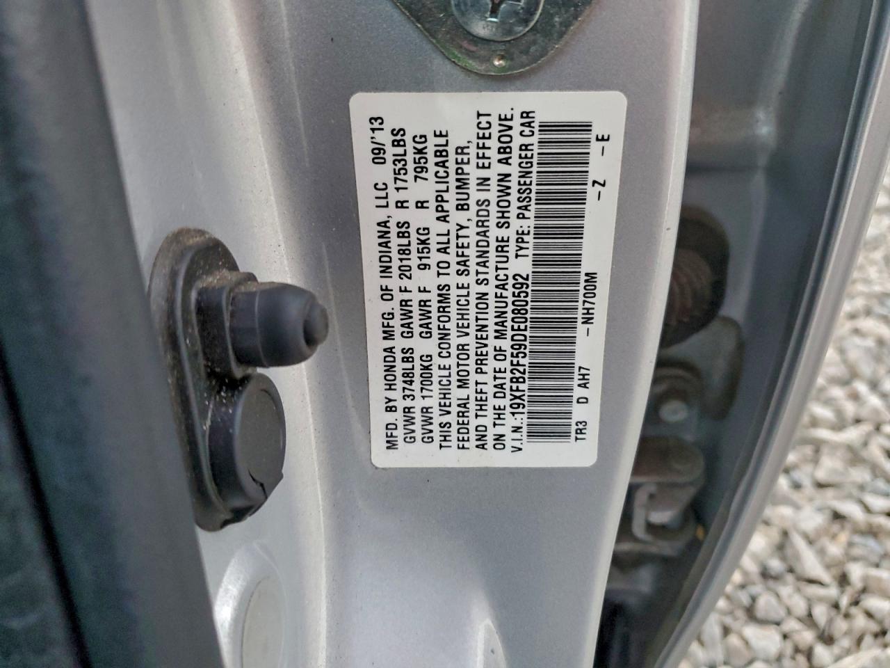 2013 HONDA CIVIC LX photo 13