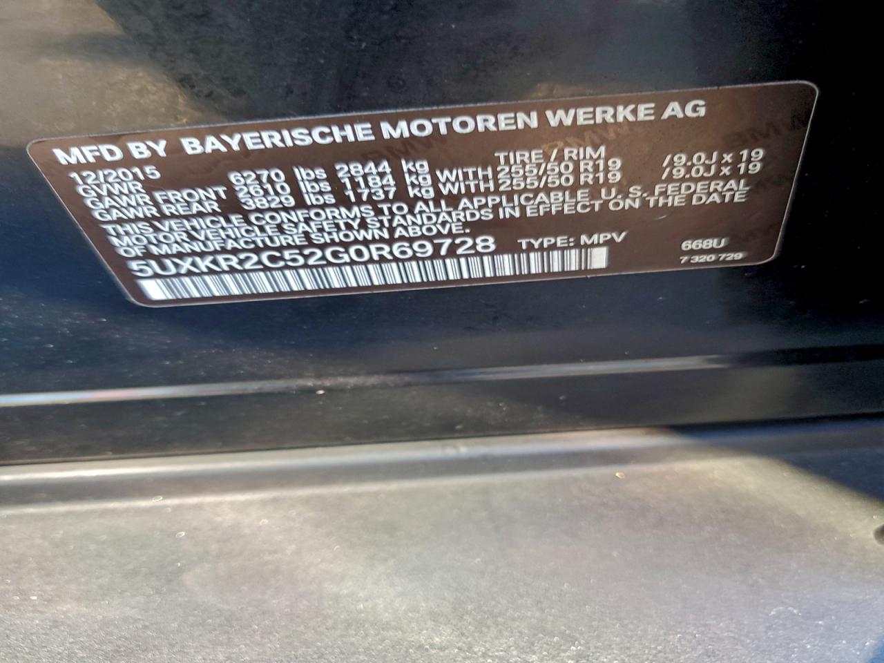 2016 BMW X5 SDRIVE35I photo 13