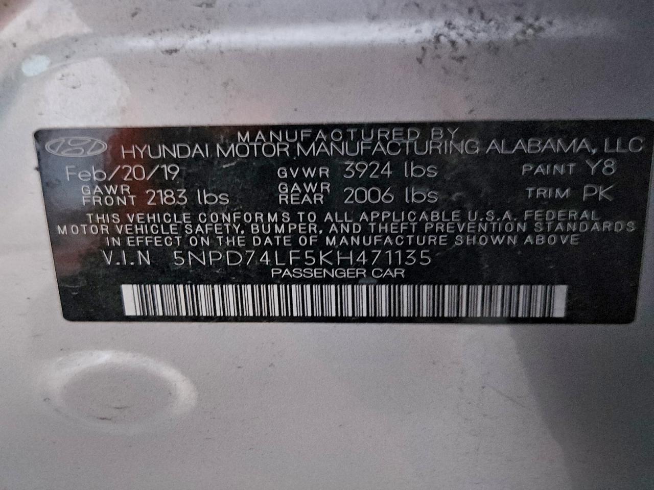 2019 HYUNDAI ELANTRA SE photo 12