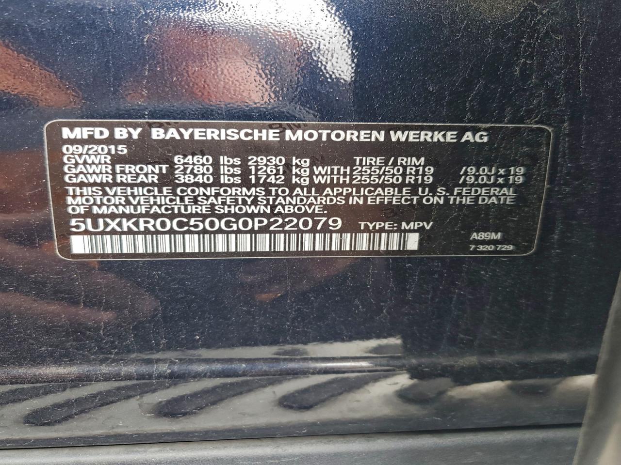 2016 BMW X5 XDRIVE35I photo 13