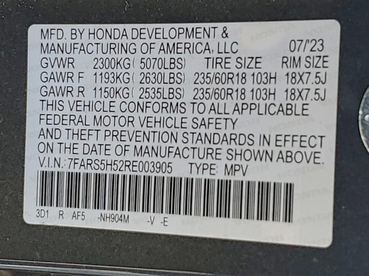 2024 HONDA CR-V SPORT photo 14