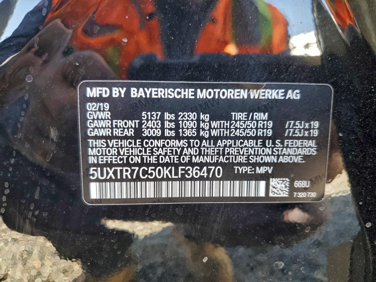 2019 BMW X3 SDRIVE30I photo 13