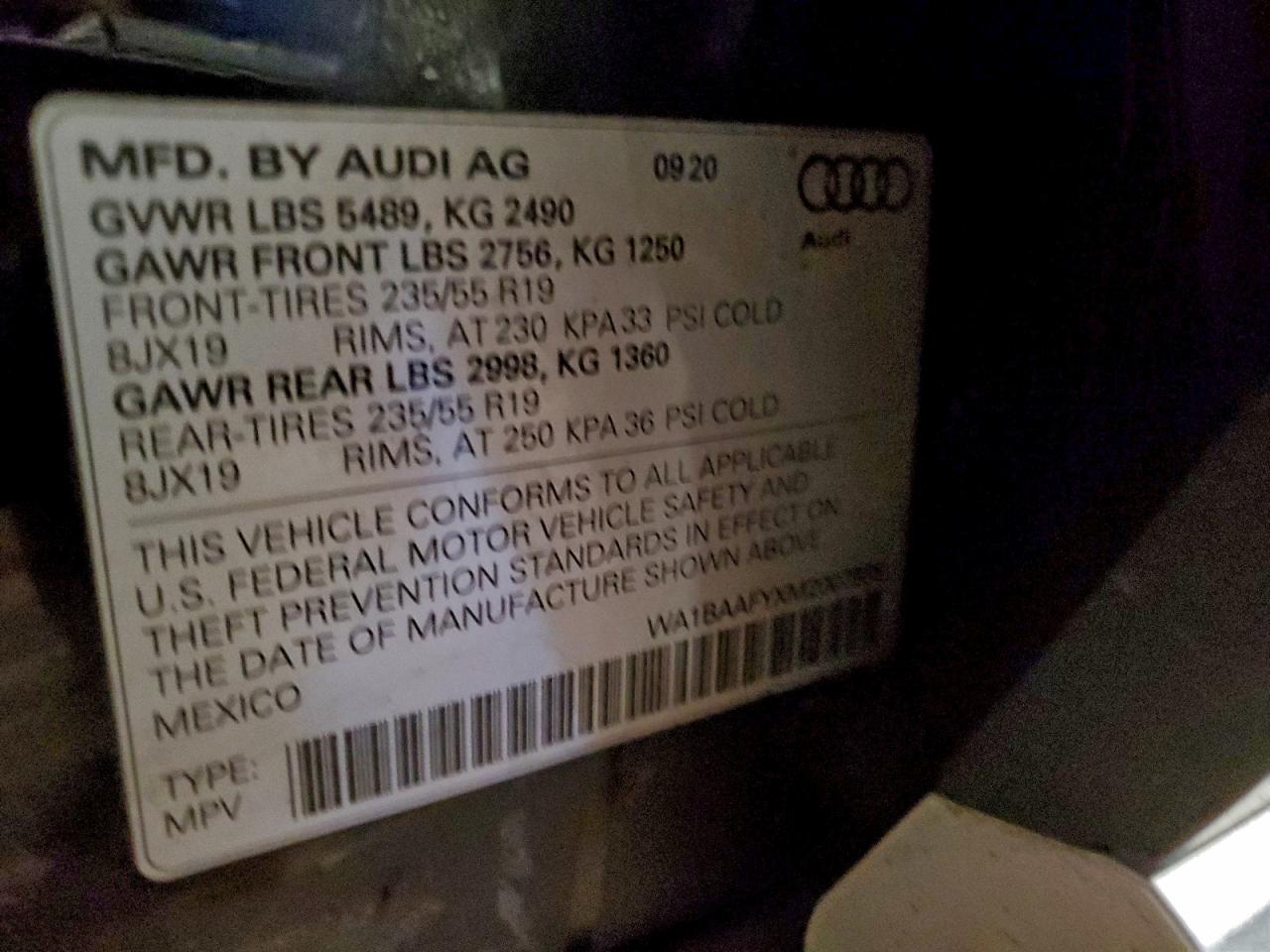 2021 AUDI Q5 PREMIUM PLUS photo 13