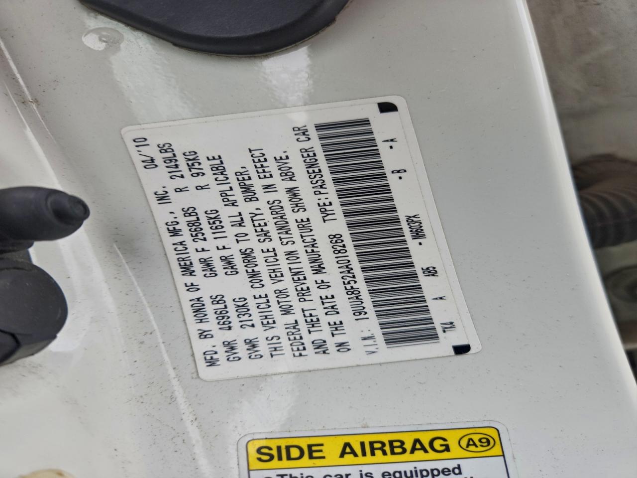 2010 ACURA TL photo 12