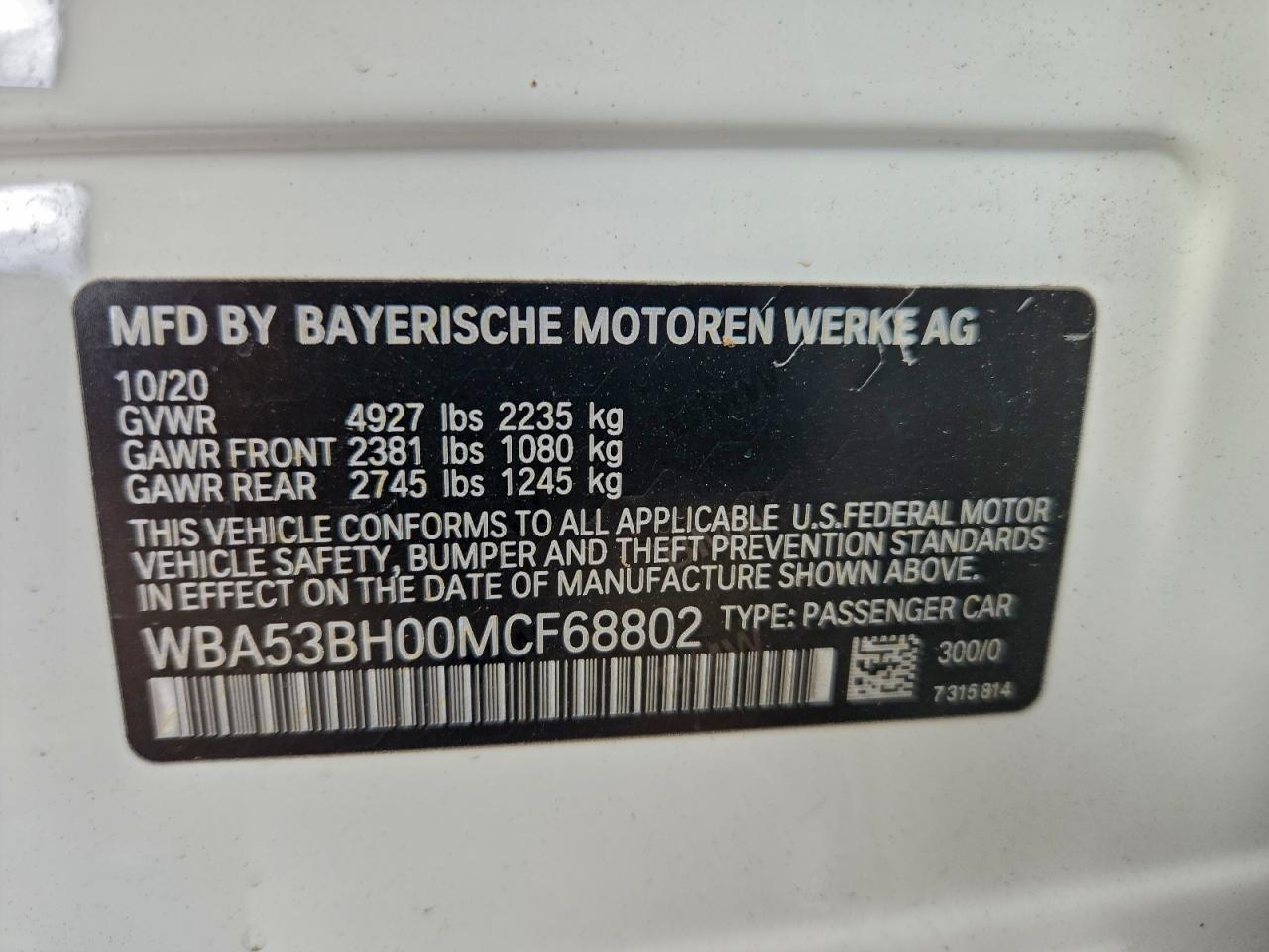 2021 BMW 530 I photo 12