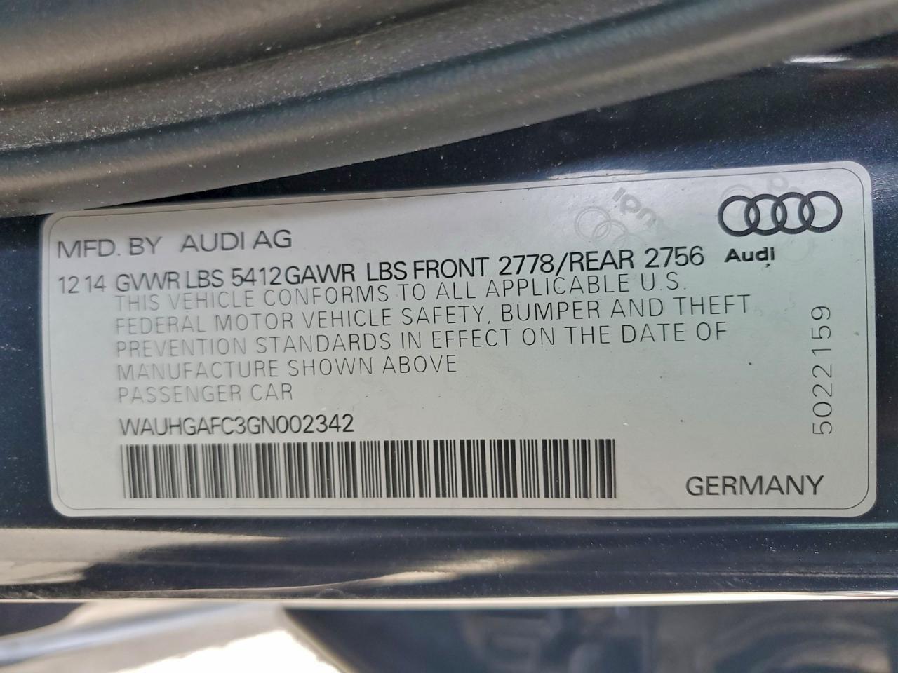 2016 AUDI A6 PRESTIGE photo 13
