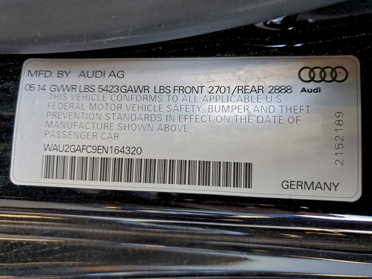 2014 AUDI A7 PRESTIGE photo 13