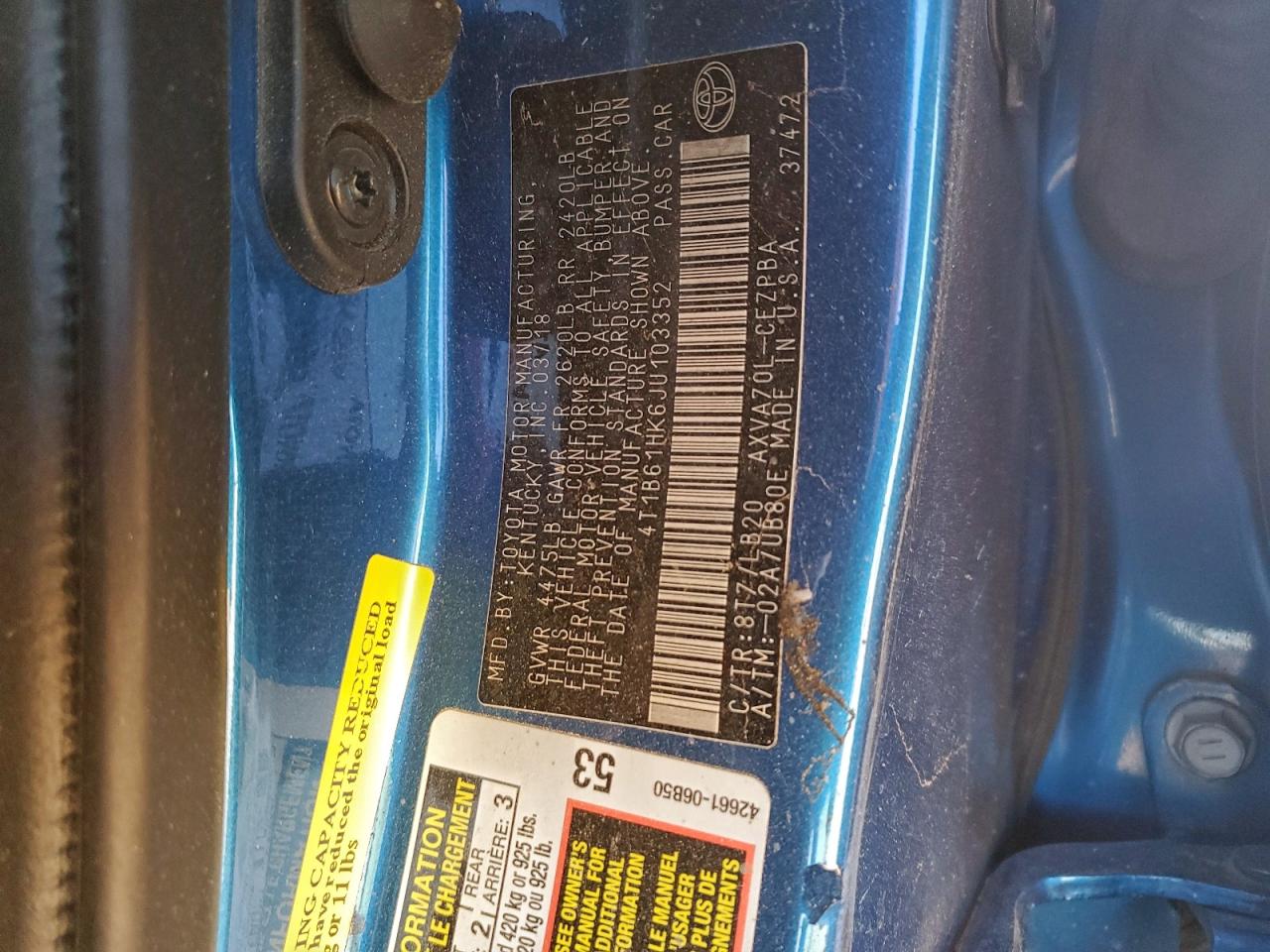 2018 TOYOTA CAMRY XSE photo 13