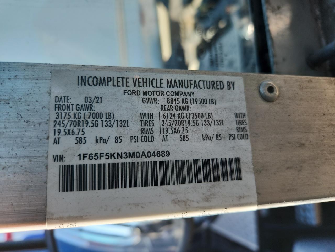2021 FORD F59 photo 13