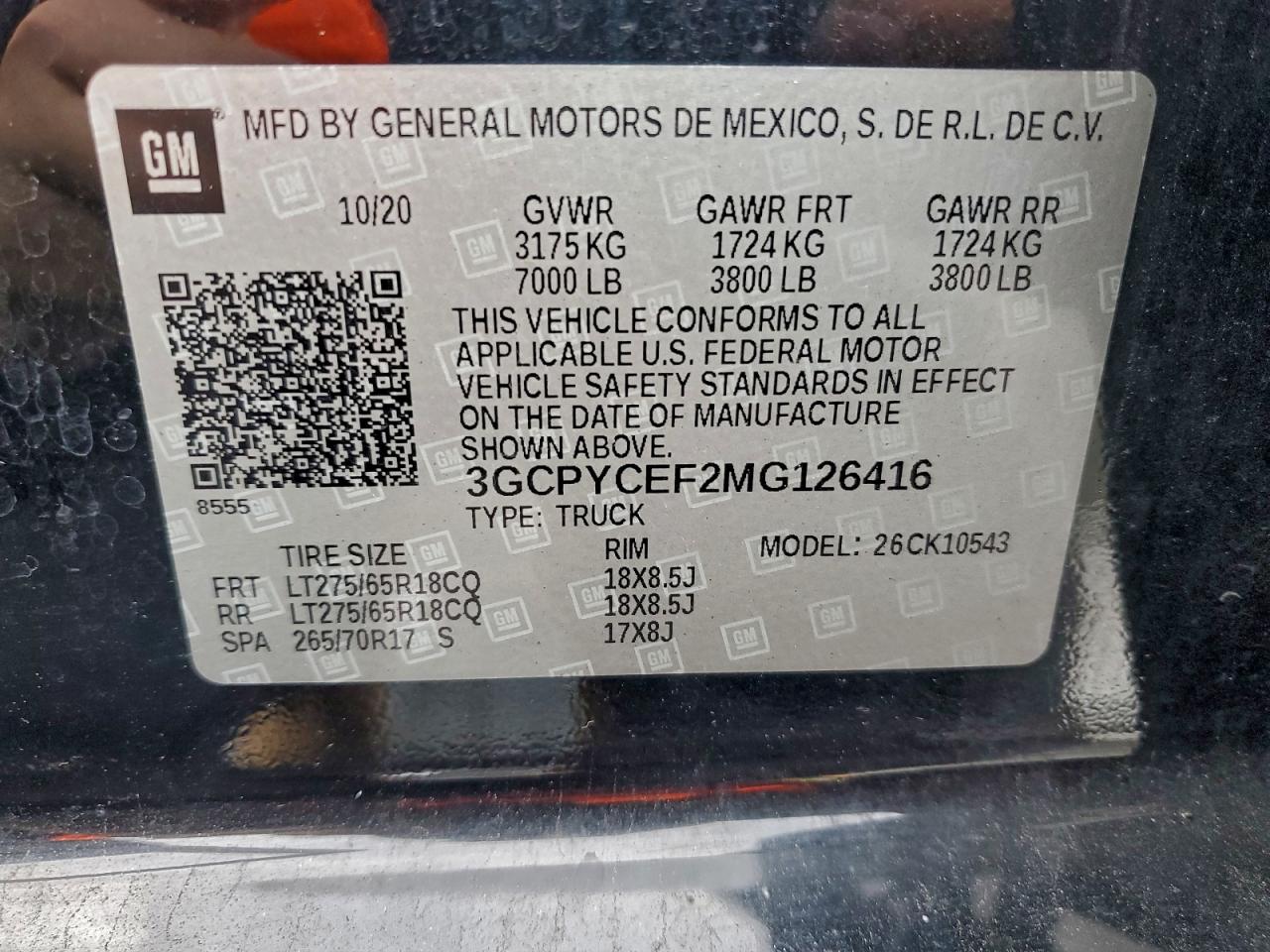 2021 CHEVROLET SILVERADO K1500 TRAIL BOSS CUSTOM photo 12