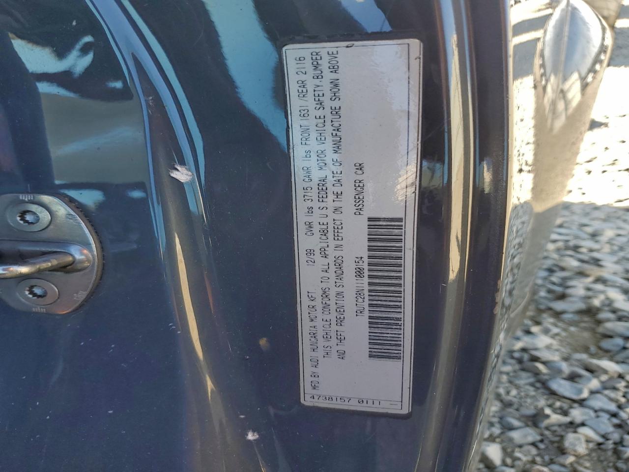2001 AUDI TT photo 12