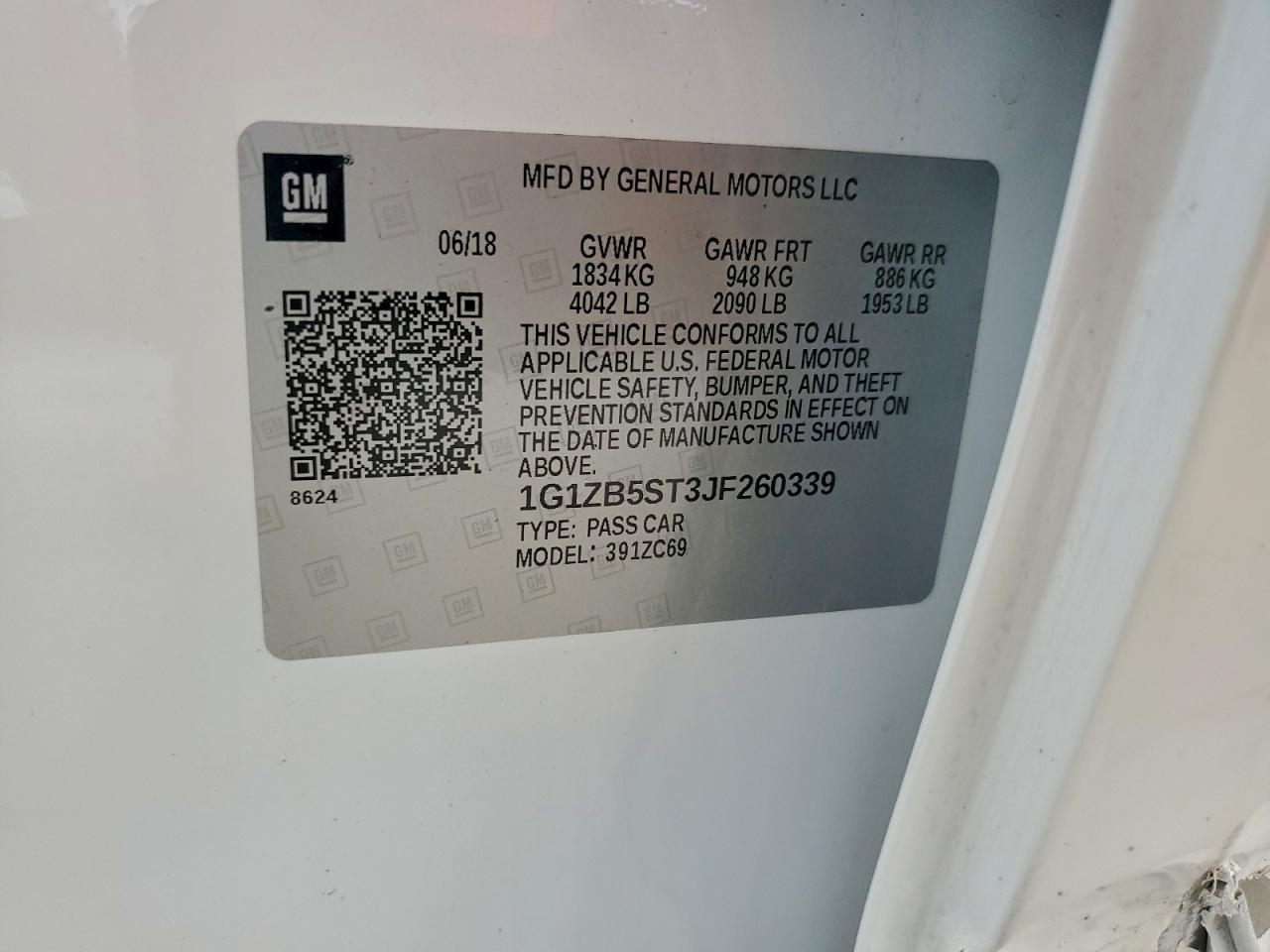 2018 CHEVROLET MALIBU LS photo 13