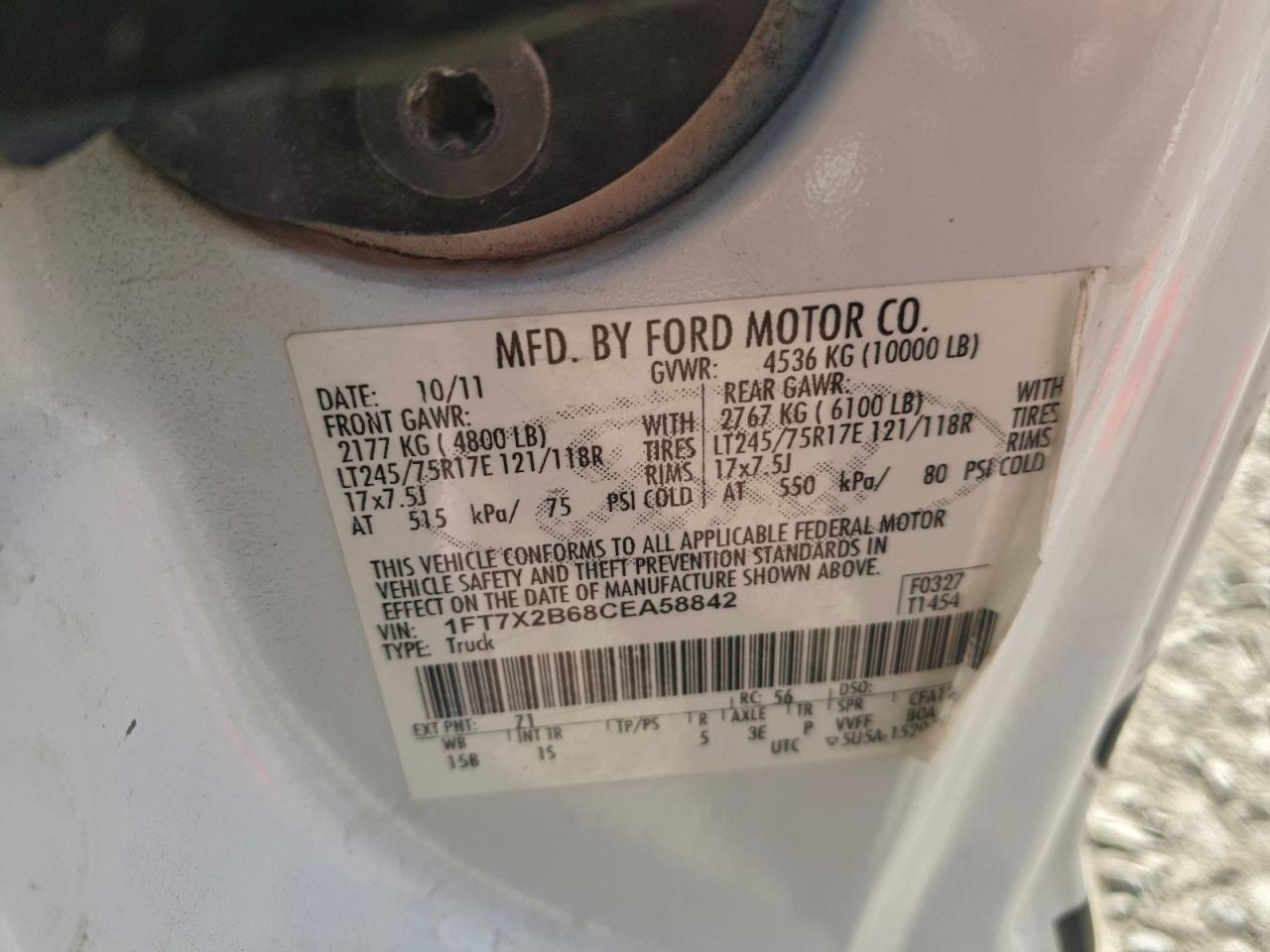 2012 FORD F250 SUPER DUTY photo 12