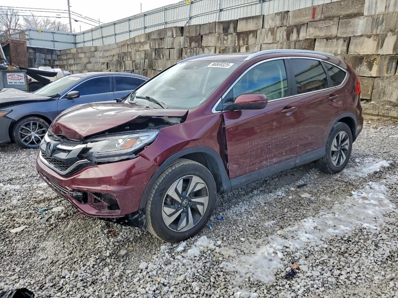 2016 HONDA CR-V TOURING — FRONT END damage — photo 1