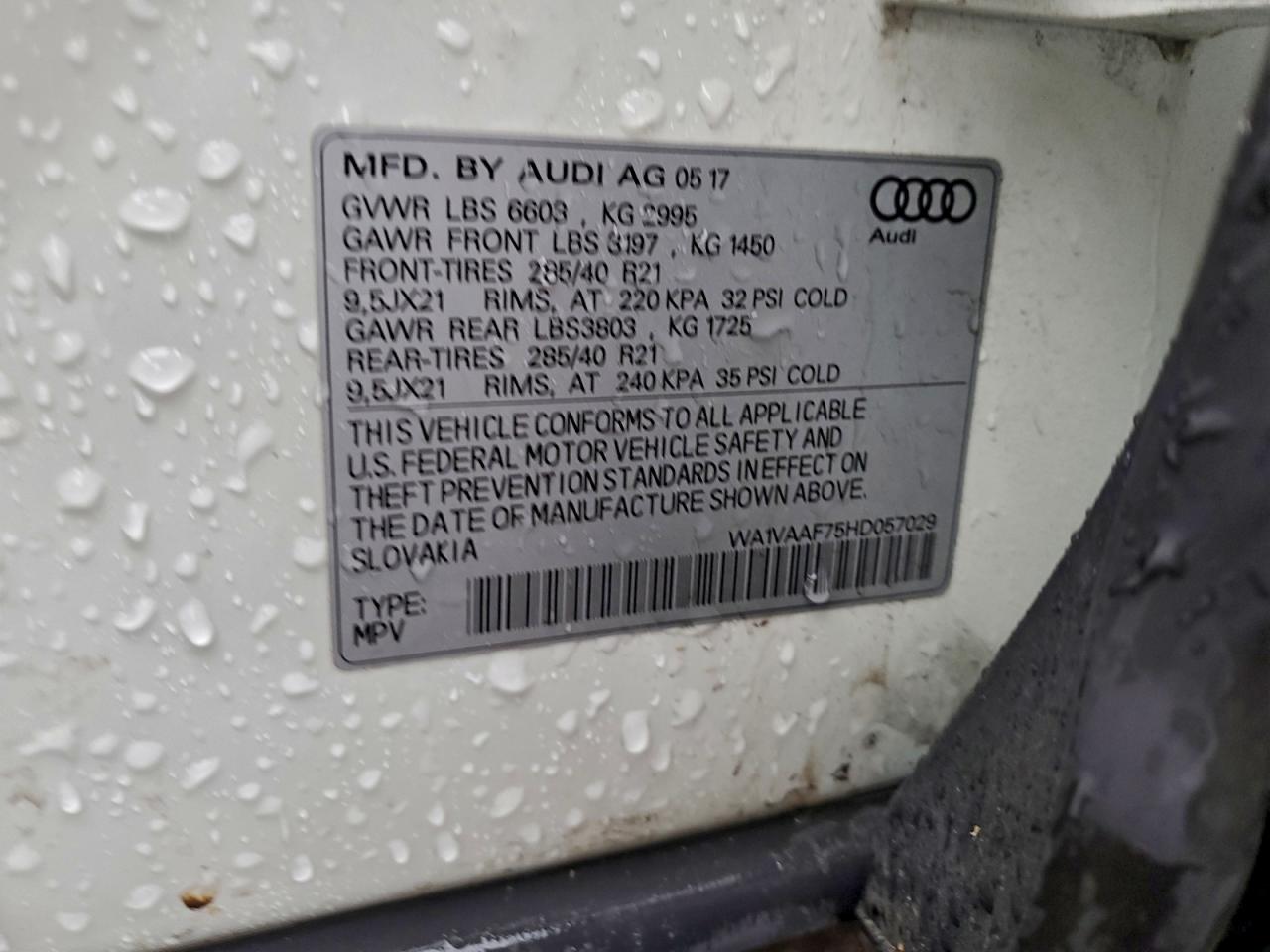 2017 AUDI Q7 PRESTIGE photo 13