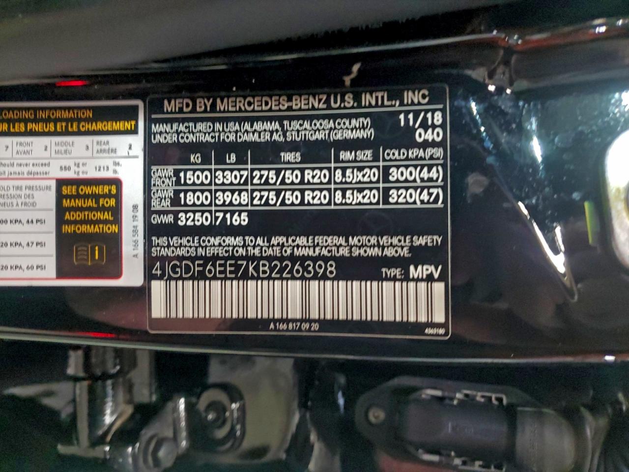 2019 MERCEDES-BENZ GLS 450 4MATIC photo 13