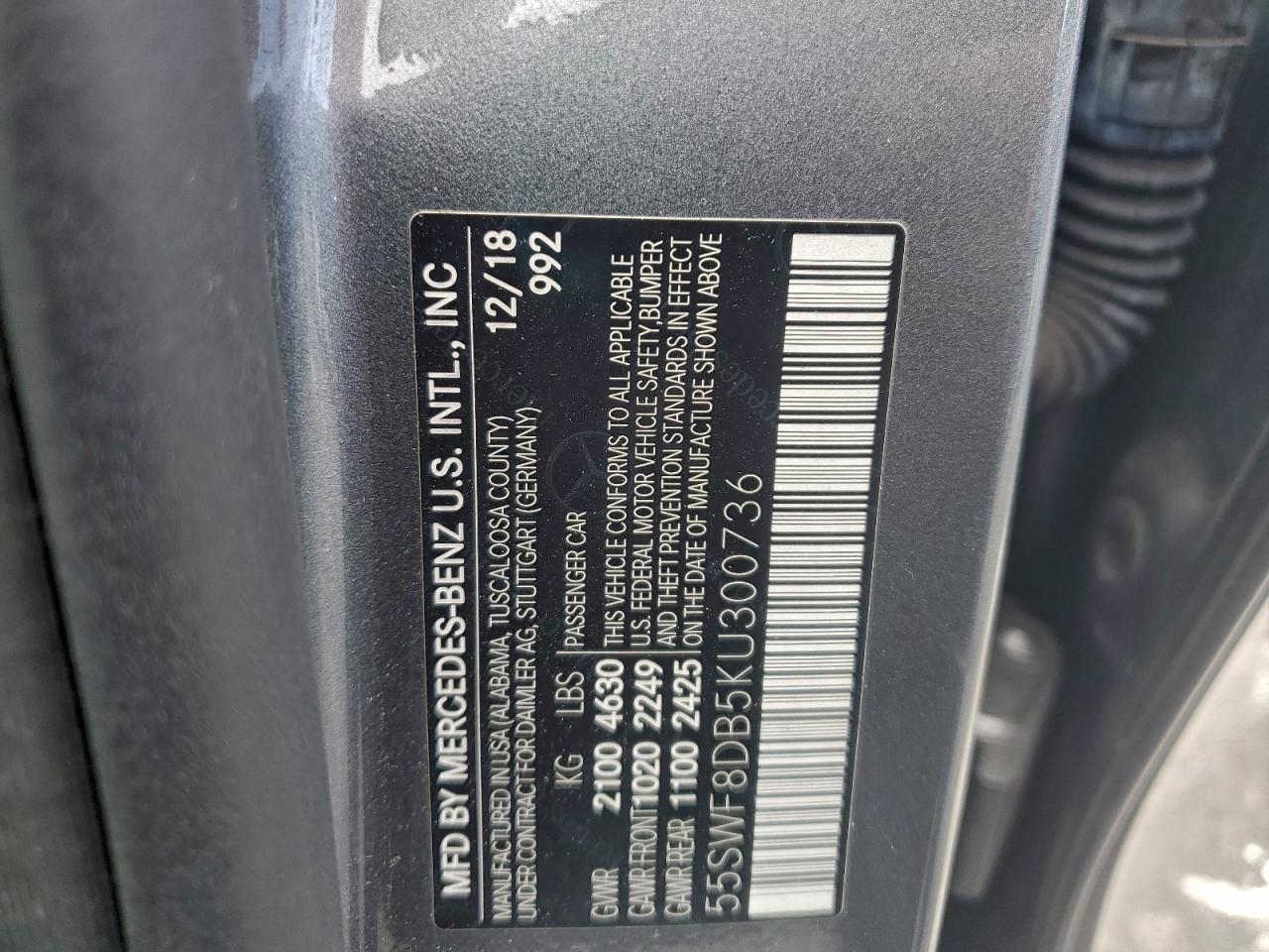 2019 MERCEDES-BENZ C 300 photo 12