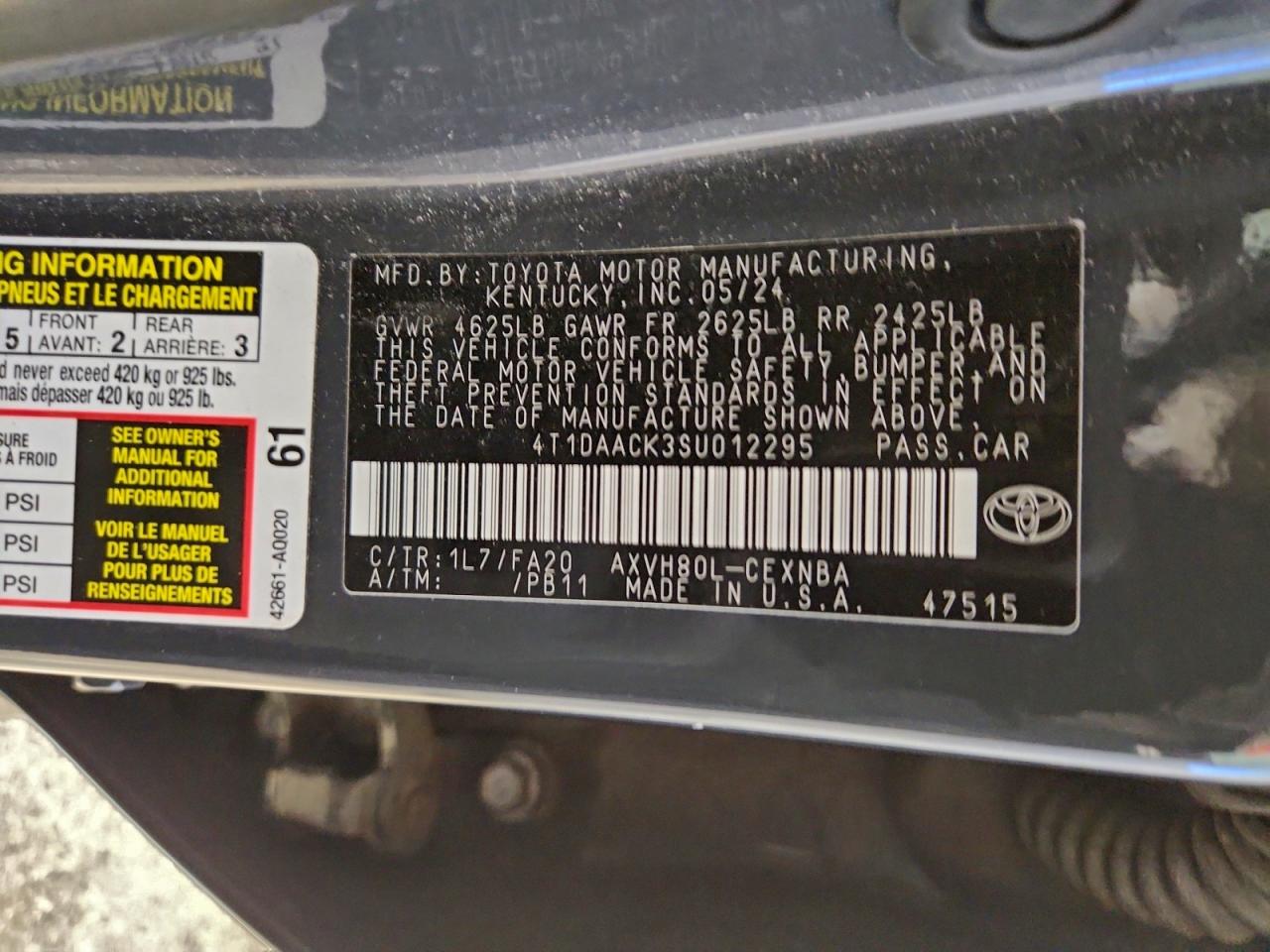 2025 TOYOTA CAMRY XSE photo 13