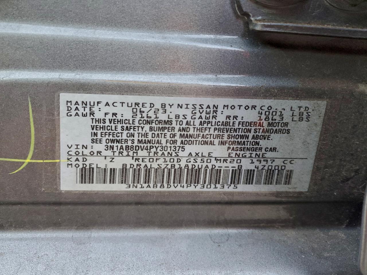 2023 NISSAN SENTRA SR photo 13