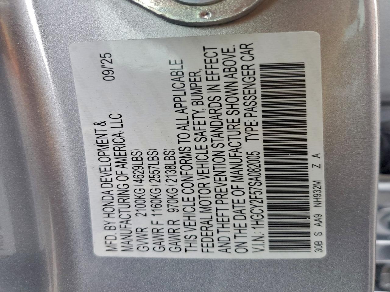 2025 HONDA ACCORD HYBRID SPORT photo 12