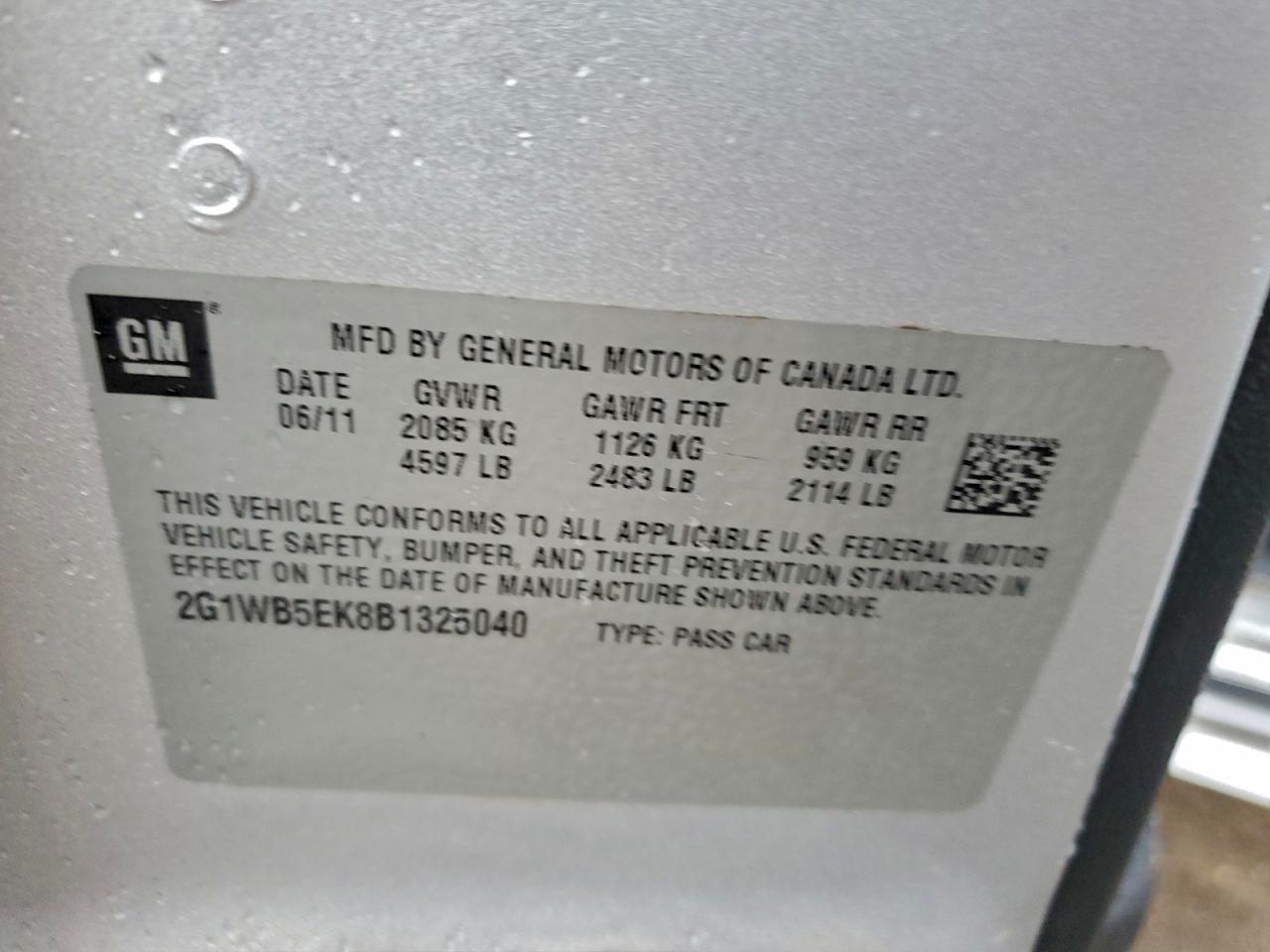 2011 CHEVROLET IMPALA LT photo 23