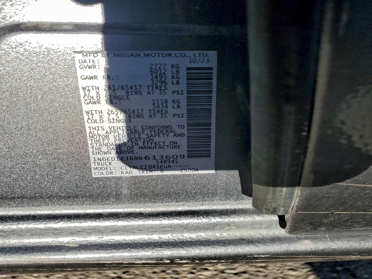 2024 NISSAN FRONTIER S photo 12