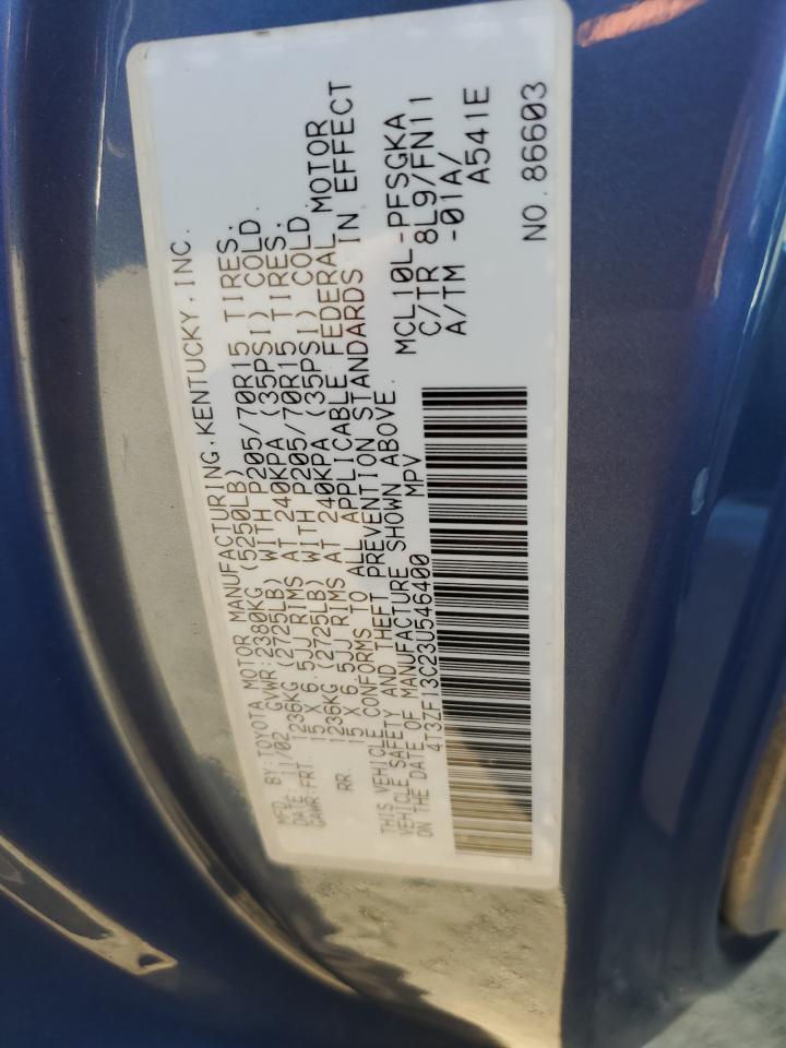2003 TOYOTA SIENNA LE photo 14