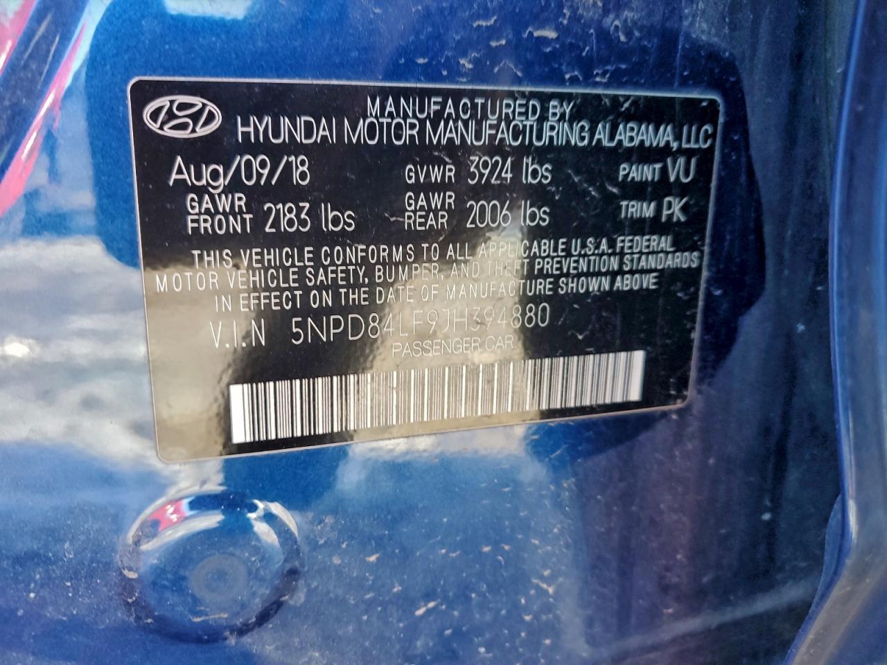 2018 HYUNDAI ELANTRA SEL photo 12