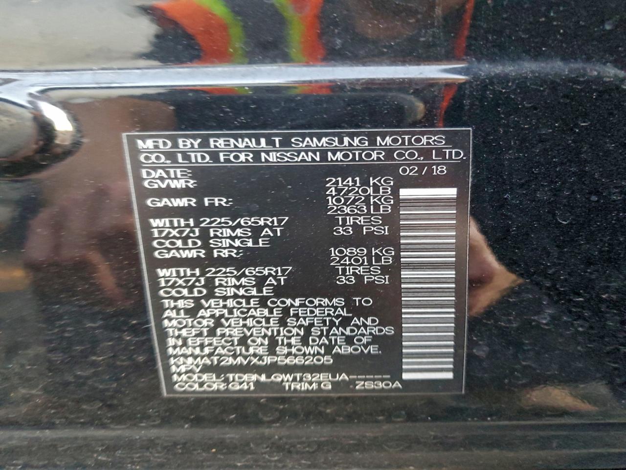 2018 NISSAN ROGUE S photo 13