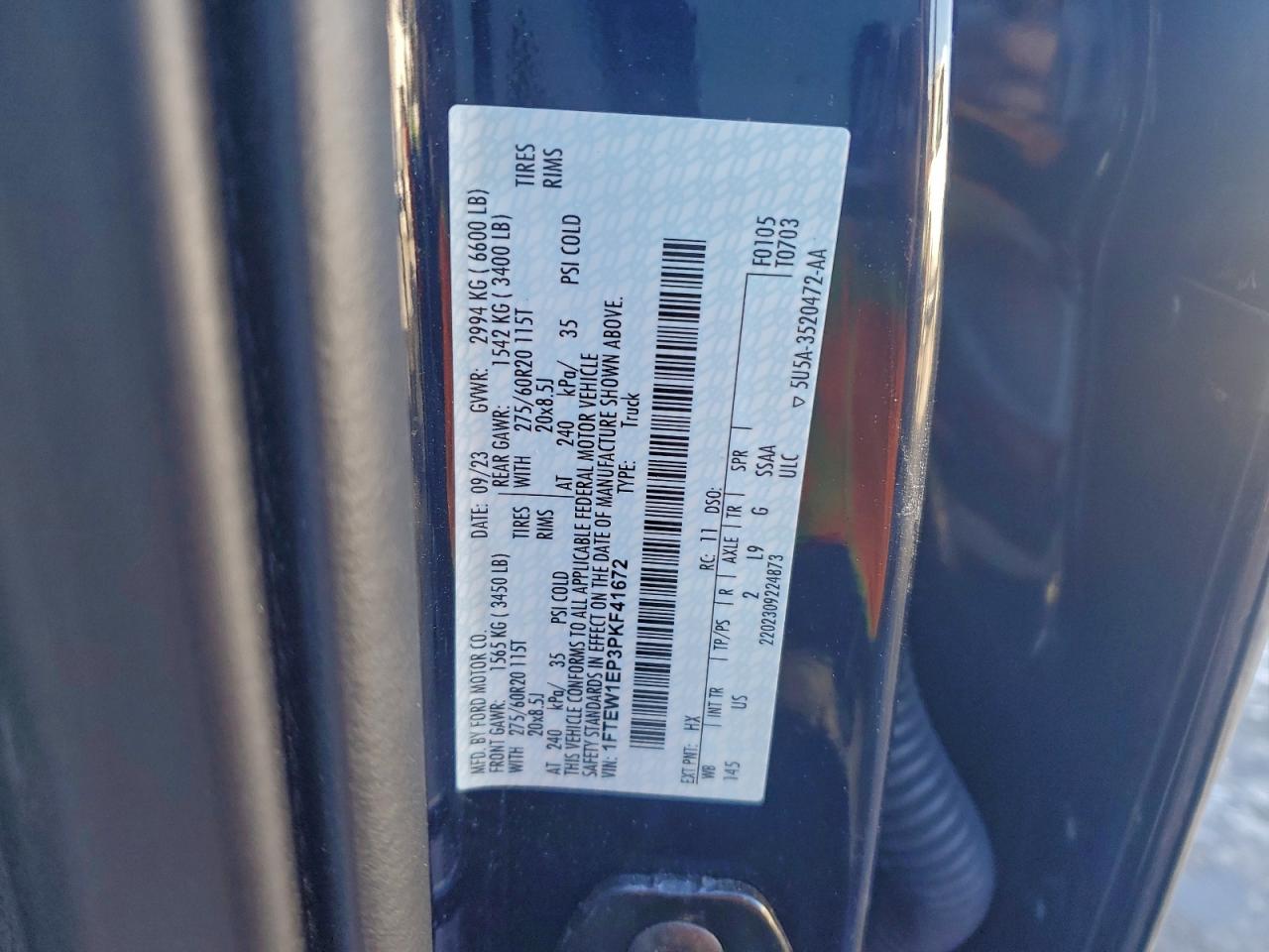 2023 FORD F150 SUPERCREW photo 12