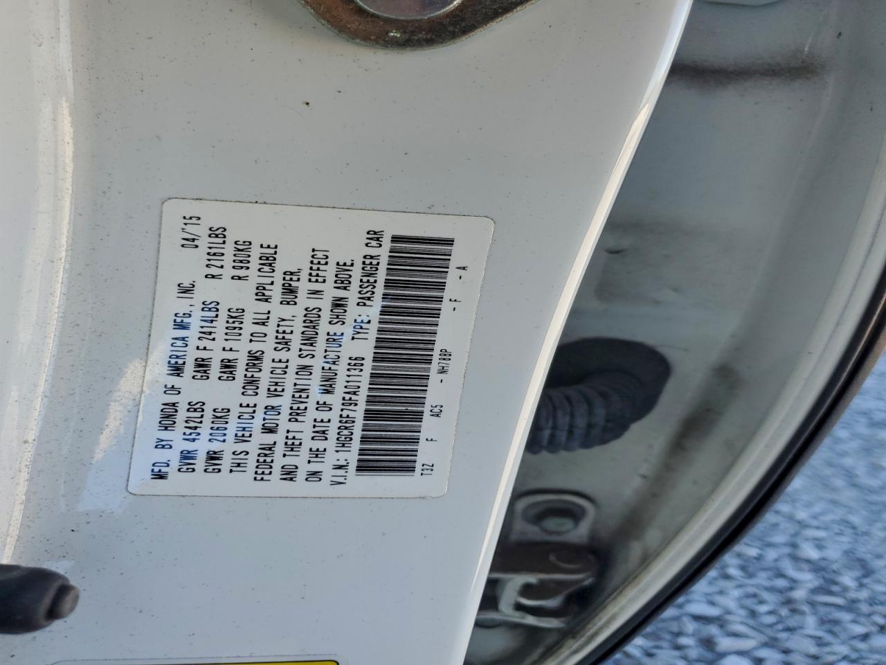 2015 HONDA ACCORD TOURING HYBRID photo 12