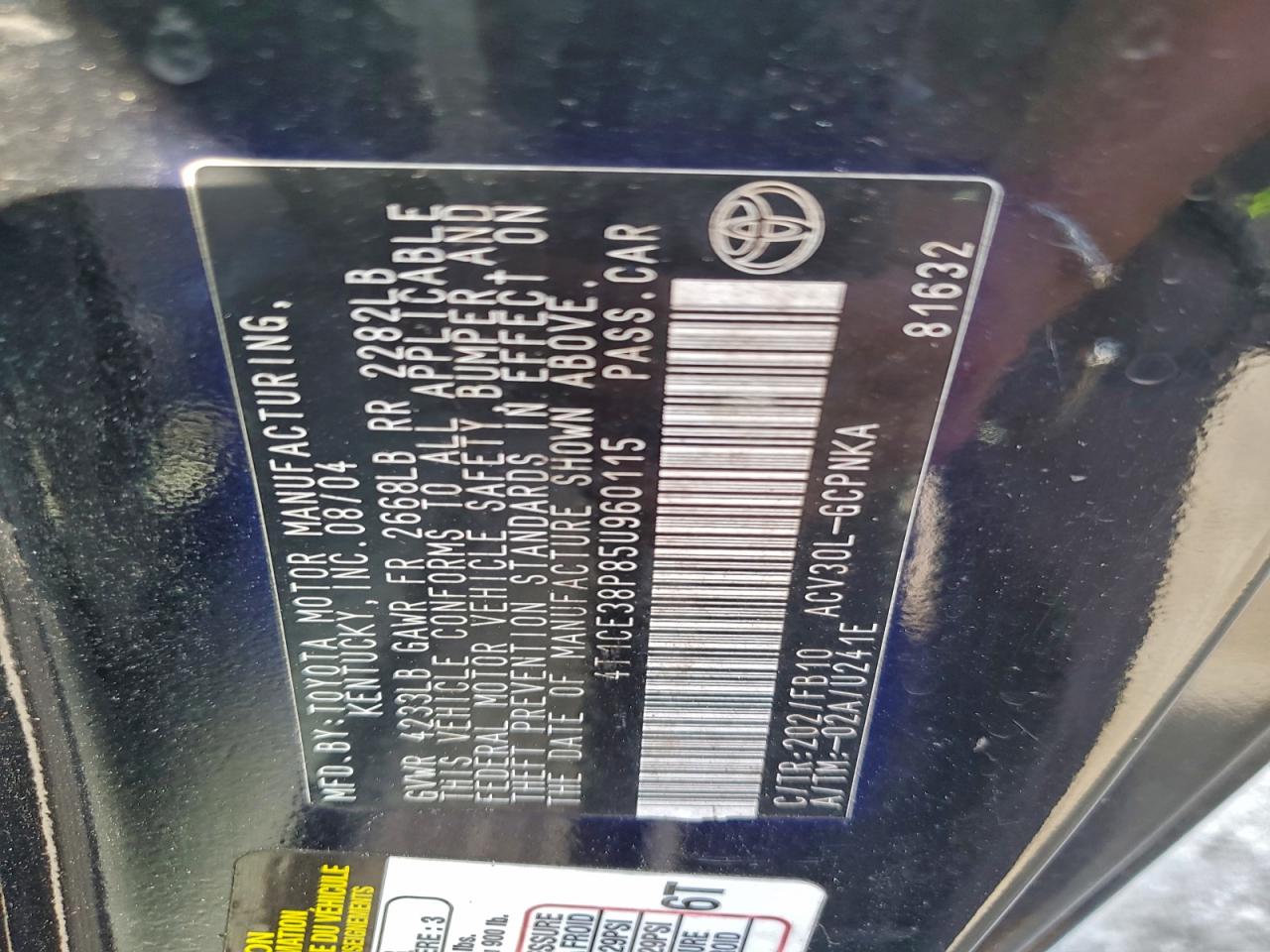 2005 TOYOTA CAMRY SOLARA SE photo 13