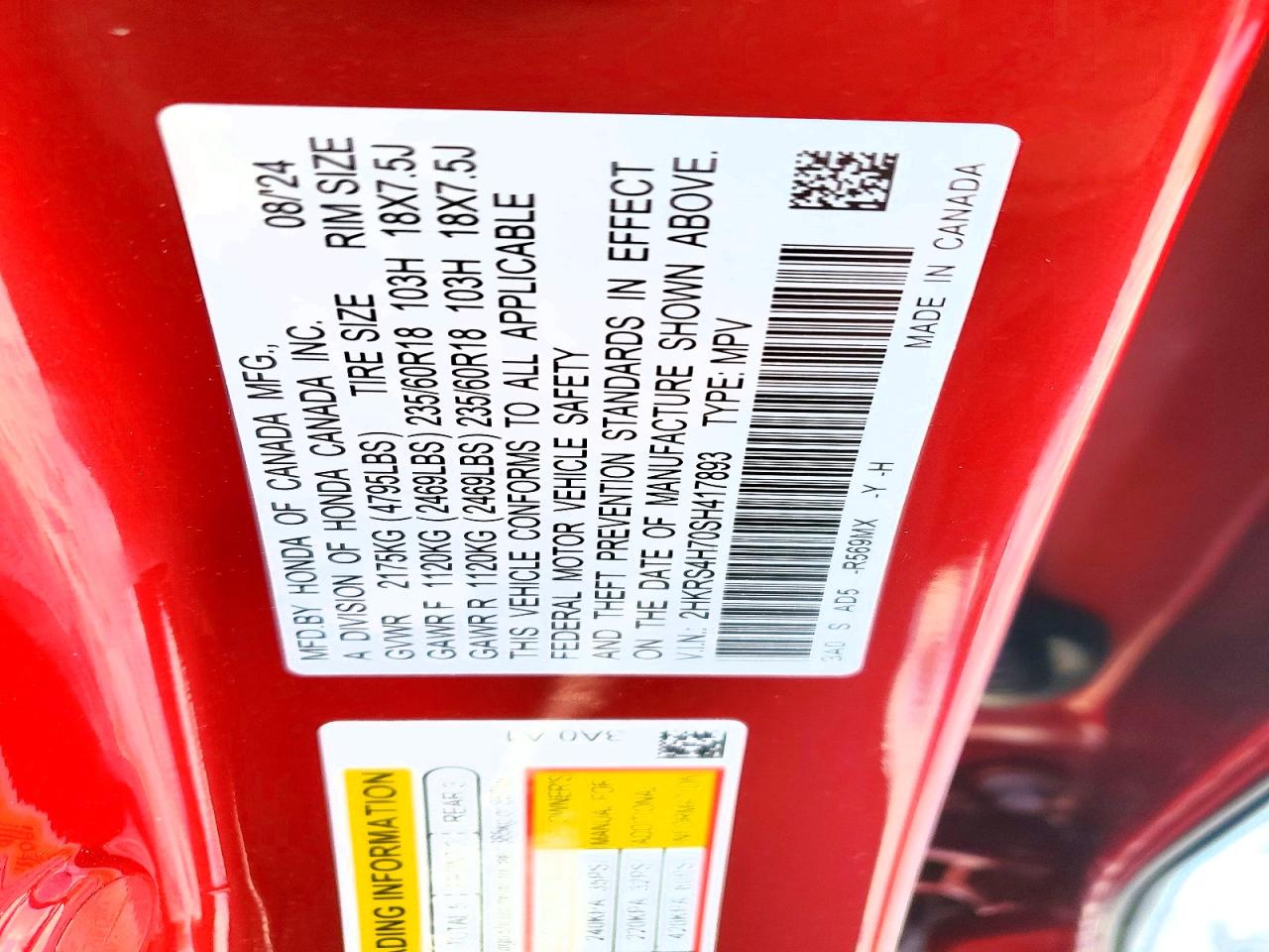 2025 HONDA CR-V EXL photo 13