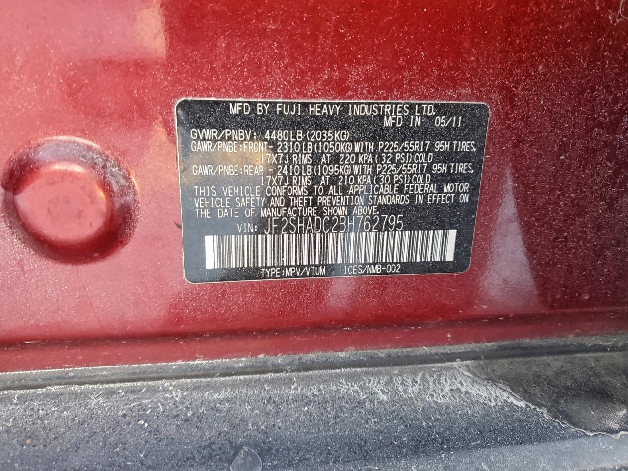 2011 SUBARU FORESTER 2.5X PREMIUM photo 13