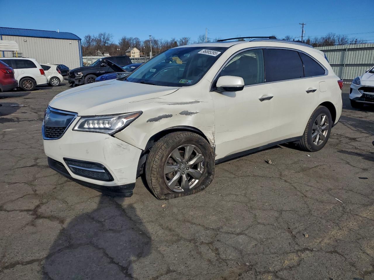 2016 ACURA MDX ADVANCE — FRONT END damage — photo 1