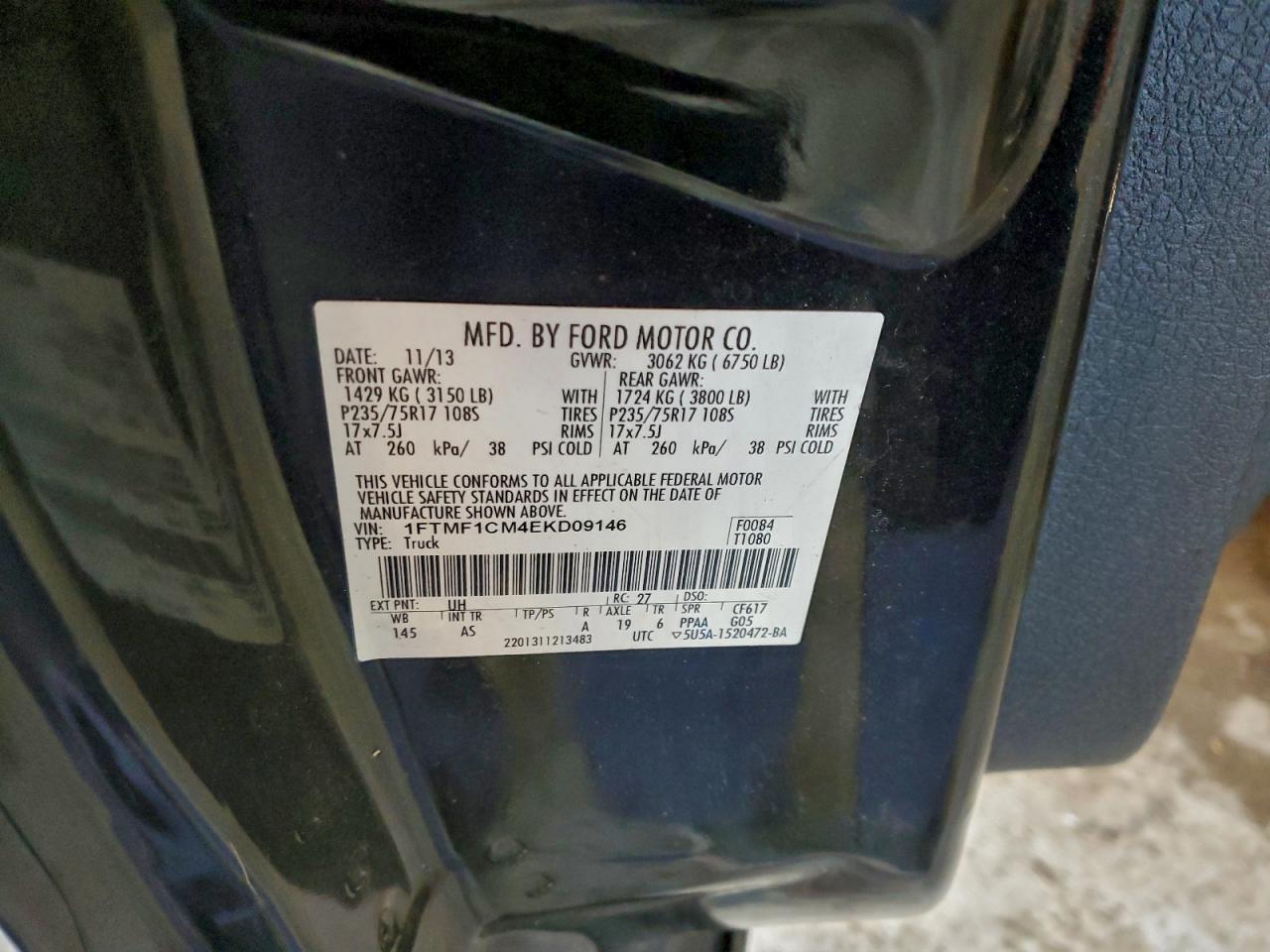 2014 FORD F150 photo 12