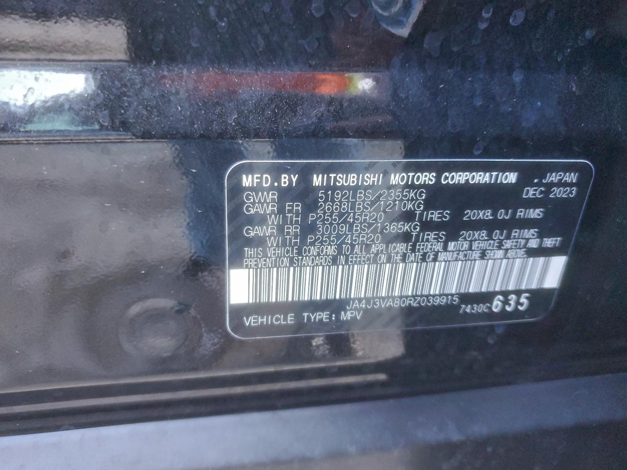 2024 MITSUBISHI OUTLANDER SE photo 13