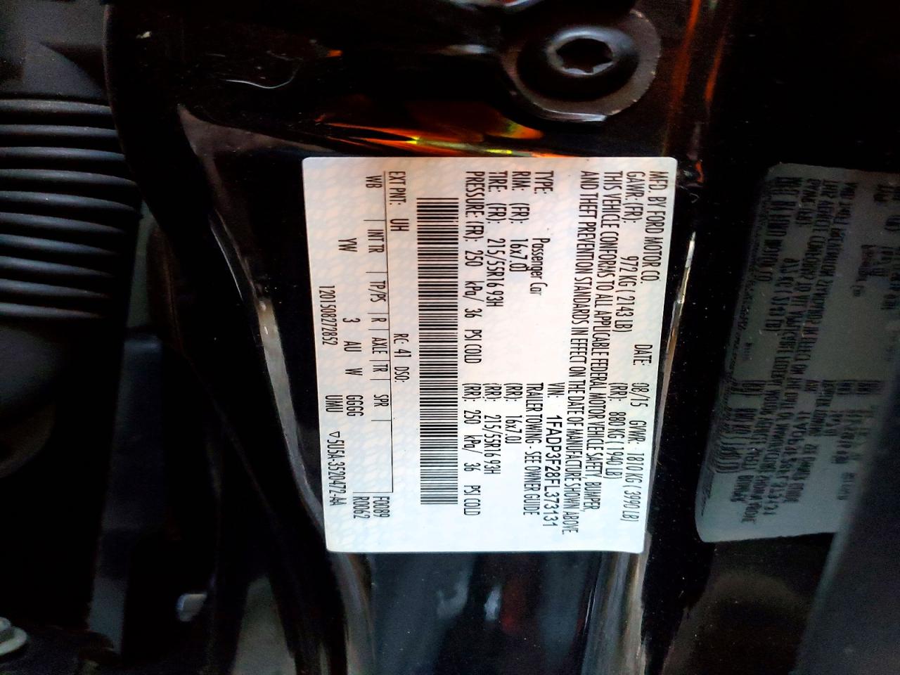 2015 FORD FOCUS SE photo 12